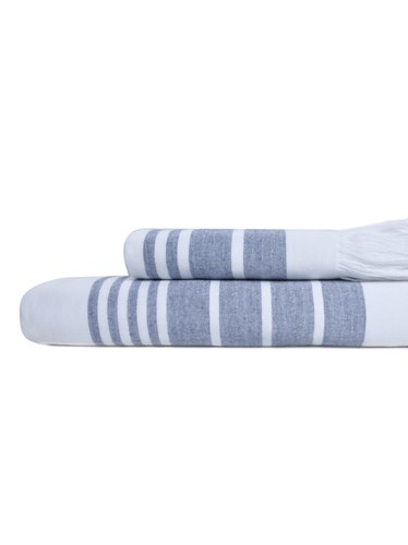 Полотенца Marine Towel Белый/Синий (white-steelblue)